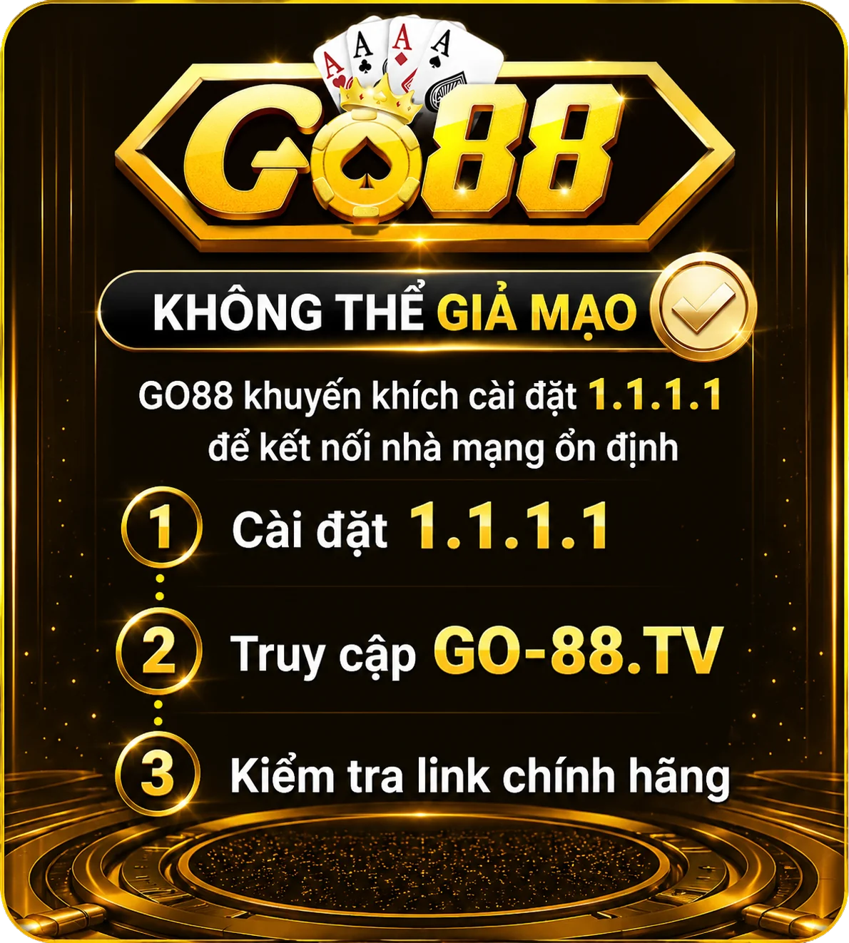 Link truy cập Go88 không thể giả mạo
